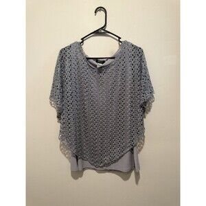 Onyx Tunic Lace Overlay Size L